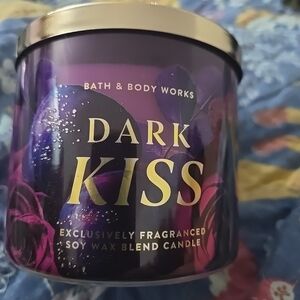 Brand New Bath & Body Works Dark Kiss Three Wick Scented Candle